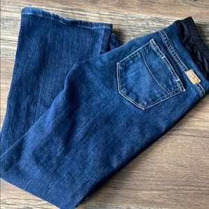 PAIGE Women's Boot Cut Jeans - Dark Blue